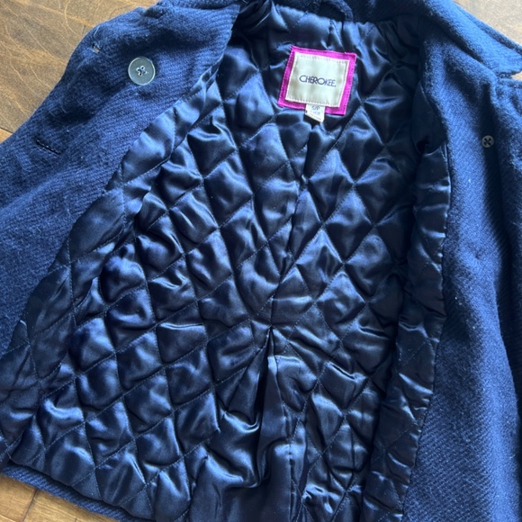 Girls’s 6/6X Peacoat - Picture 3 of 4